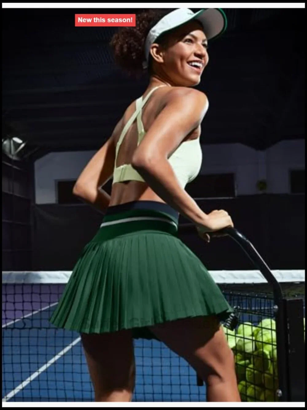 High Waisted Pleated Tennis Skort with Pockets, Breathable Mesh Liner